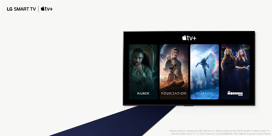 K televizoru LG nyní získáte Apple TV+ zcela ZDARMA