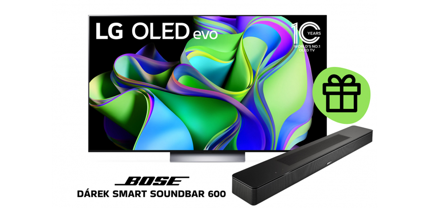 65" LG OLED se soundbarem jako dárek a Apple TV+ na 3 měsíce zdarma