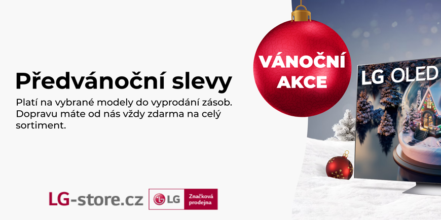 Předvánoční slevy přichází: Užijte si Vánoce s novou LG televizí