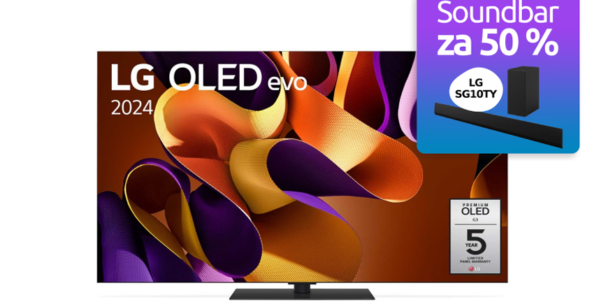 LG OLED55G46: Špičková televize s exkluzivní nabídkou na soundbar